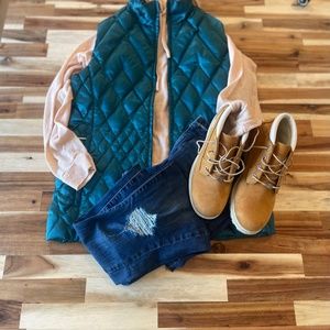 Lands' End Down Puffer Quilted Vest